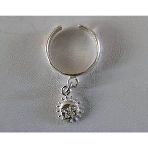 NEW~Super Cute 925 Sterling Silver Dangling Celestial Sun Toe Ring